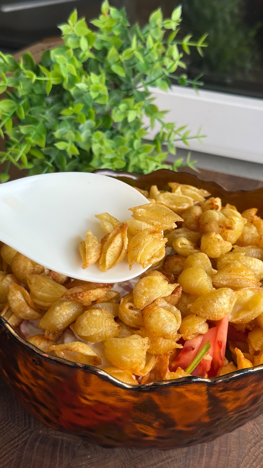 Салат с макаронами