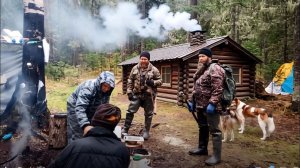 Охота и Рыбалка 2026 в Тайге ИЗБА Ловля ХАРИУСА Встреча с Староверами Костер 10 дней Ветровал Сибирь