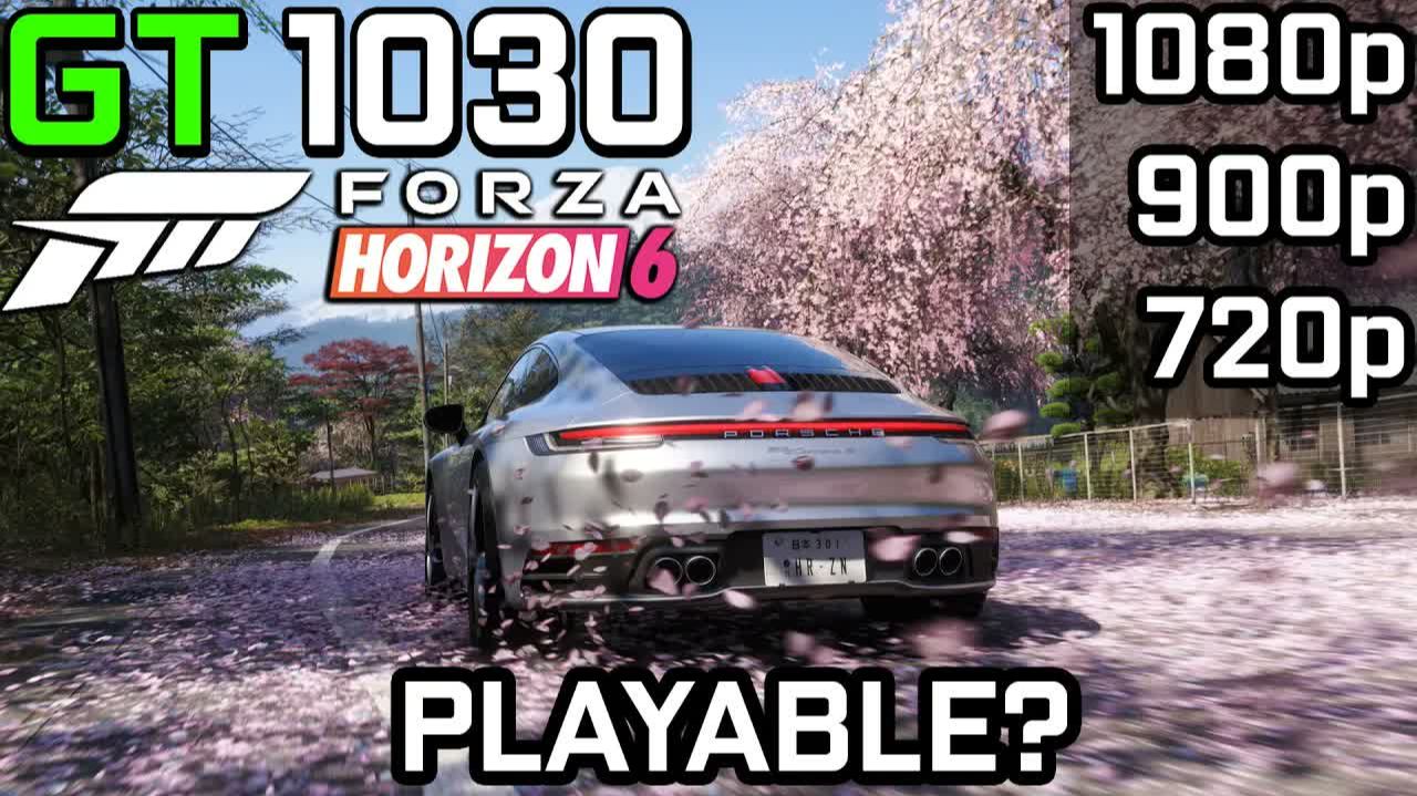 Forza Horizon 6 | GT 1030 | Ryzen 5 5600 | 1080p, 900p, 720p | LOW