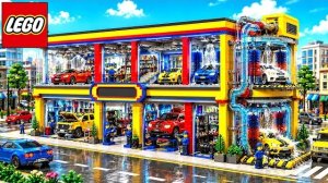 Я построил из Конструктора LEGO Двухэтажную Автоматизированную Фабрику По мойке автомобилей
