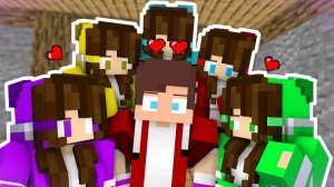 Джей Джей стал популярен среди клонов JJ'SISTER!!! - анимация из Minecraft