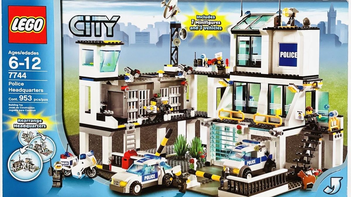 Лего Сборка. Набор детства! LEGO CITY 7744 Police Headquarters - Лего Сити 