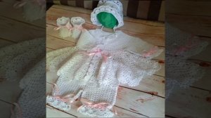 🌸Сегодня у меня готова новая работа- ажурный , крестильный комплект для девочки. 🌸