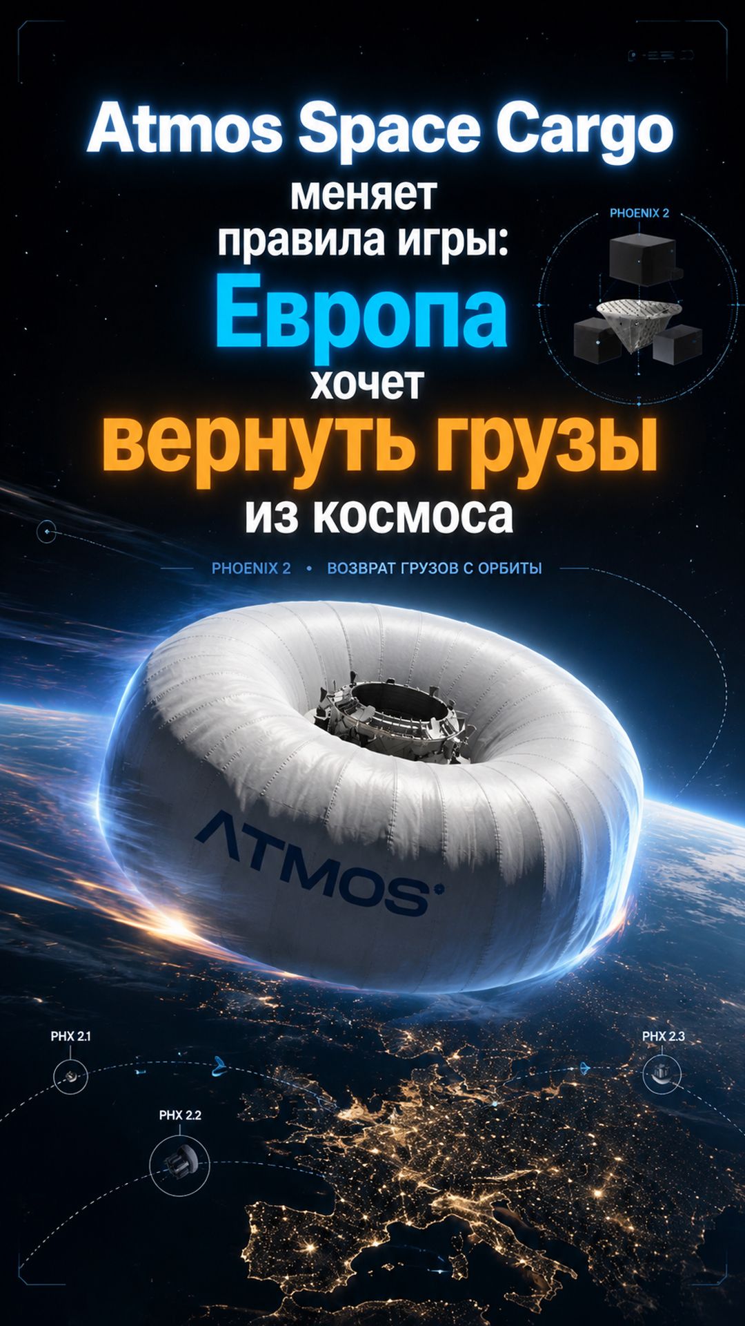 Почему инвестиции в ATMOS Space Cargo важны для космической независимости Европы