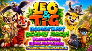 Лео и Тиг помогают всему лесу! 🌲🐯 Волшебное приключение ✨ Развивающий мультфильм для детей