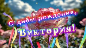 С днем рождения, Виктория! Песня и поздравление для Вики