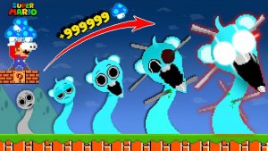 Эволюция Спраки Скай Фаза 1-999 против Марио в Super Mario Bros