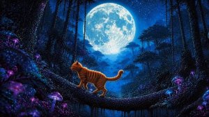 🌀Absolute Concentration： The Orange Feline in the Electric Forest ⧸⧸ Minimal Techno🌀