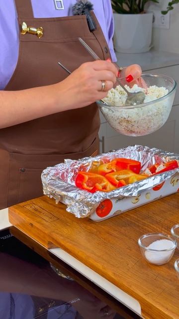 Фаршированные перцы с творогом #закуска #закуска #рецепты #новыйрецепт #вкуснопростоибюджетно