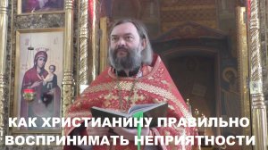 Как правильно реагировать при внезапных неприятностях в жизни. Священник Валерий Сосковец