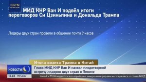 Глава МИД КНР Ван И назвал плодотворной встречу лидеров Китая и США в Пекине, 16 мая 2026 года