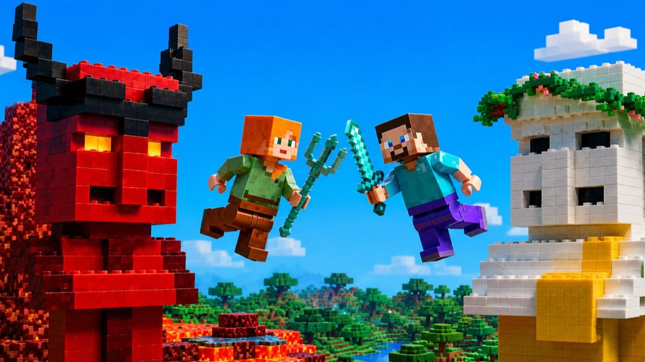 Ангел против дьявола: РАСКРЫТ секрет абсолютного оружия | Lego Minecraft