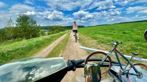 Катаемся на велосипедах по Арамилю, Патруши и Бородулино от первого лица!