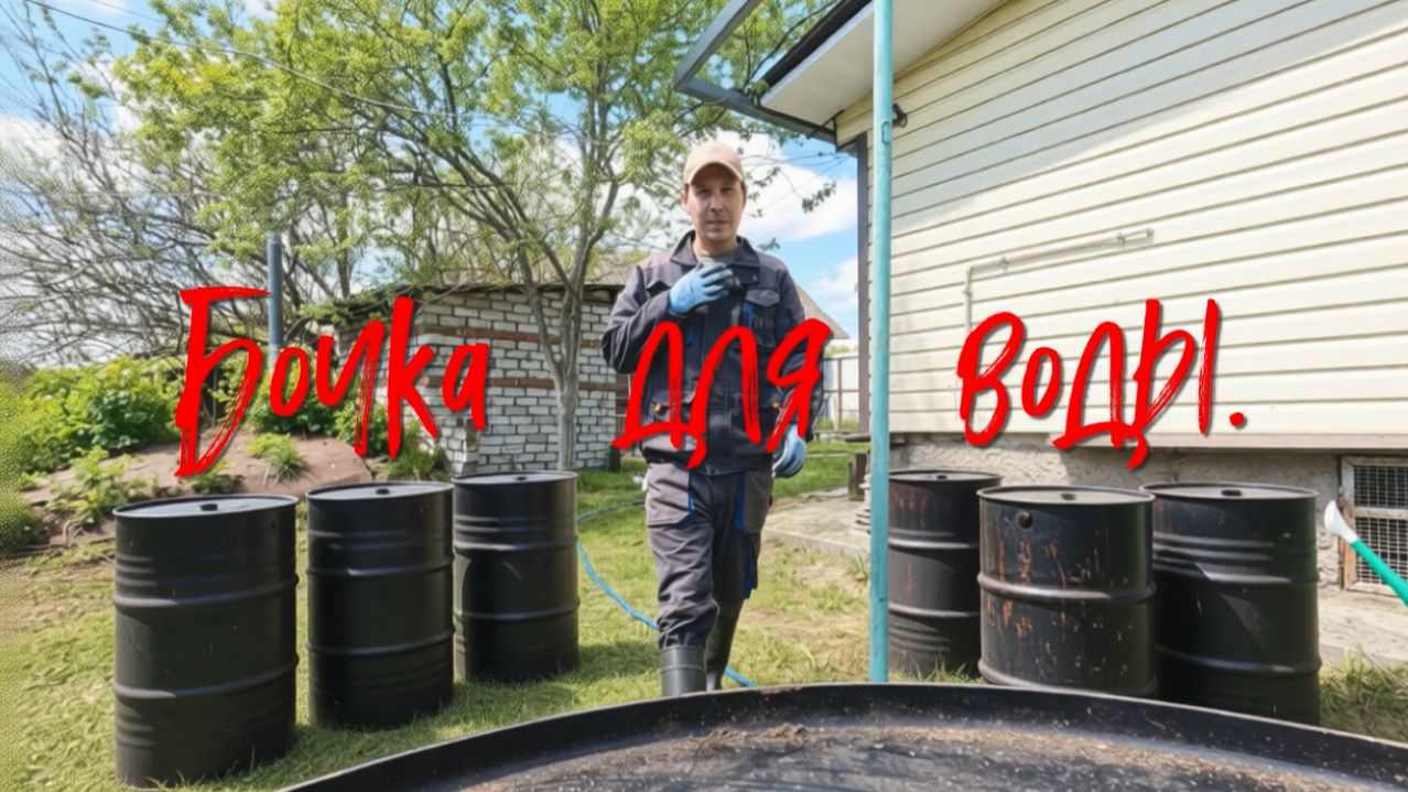Бочка для воды.