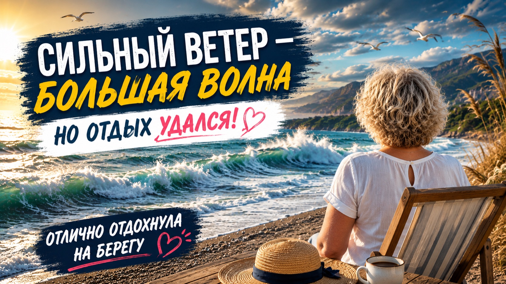 Поехали с друзьями к морю… а там шторм! 🌊