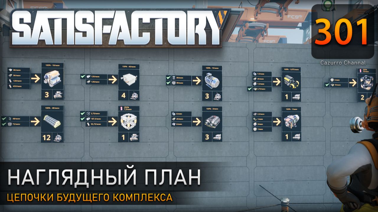 Схема производства: составляем цепочки будущего комплекса – Прохождение #Satisfactory #301
