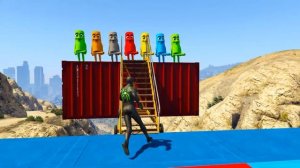 Человек-паук против Синего Миньона. Эпичный эпизод в GTA 5 Забавный Рэгдолл
