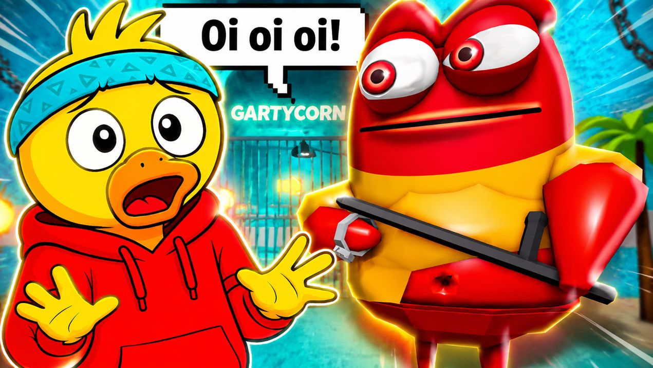 ПОБЕГ ОТ КРАСНОГО ЧЕРВЯКА РЕД ЛАРВА БАРРИ В ROBLOX!