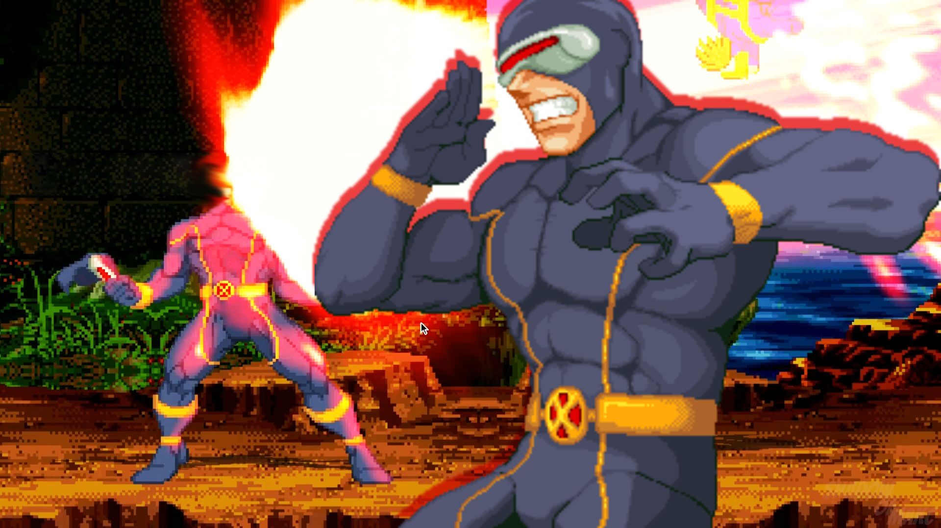 [MARVEL MUGEN CHAR] Удивительный Циклоп от Loganir ,Сustom MvC Style