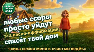 на день песню #144 | уютная песня-аффирмация для гармонии в доме | Сила семьи меня к счастью ведёт.