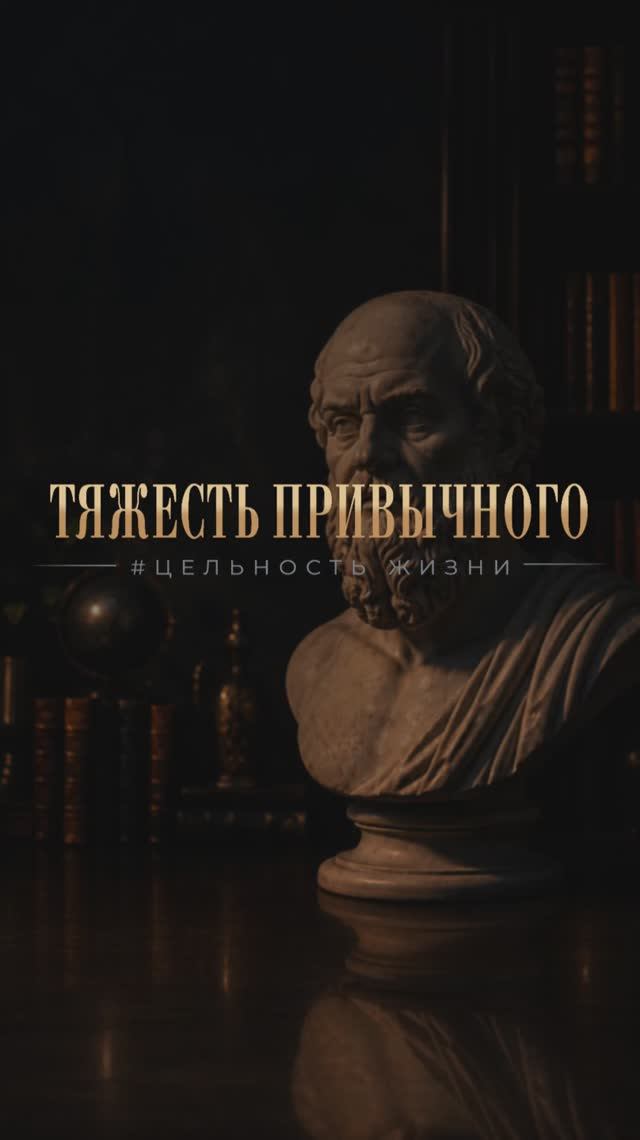 Тяжесть привычного #цельность жизни