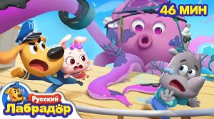 🐙 Зловонное морское чудовище!  🌍Безопасность в жизни  🔍Образовательные мультики  Шериф Лабрадор