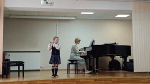 В.А.Моцарт «Песенка» для флейты и фортепиано/Екатерина Нестягина