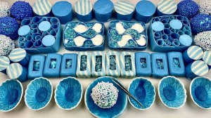 ASMR Peeling off the film 💙 Сrushing soap boxes with starch 💙 clay cracking balls 🧼 Relaxing soun