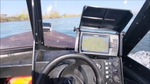 Лодка ETI 400RS. Ветровое стекло. Ходовые испытания. Первый замер скорости