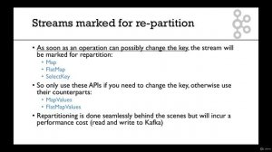 11. Streams Marked for Re-Partition