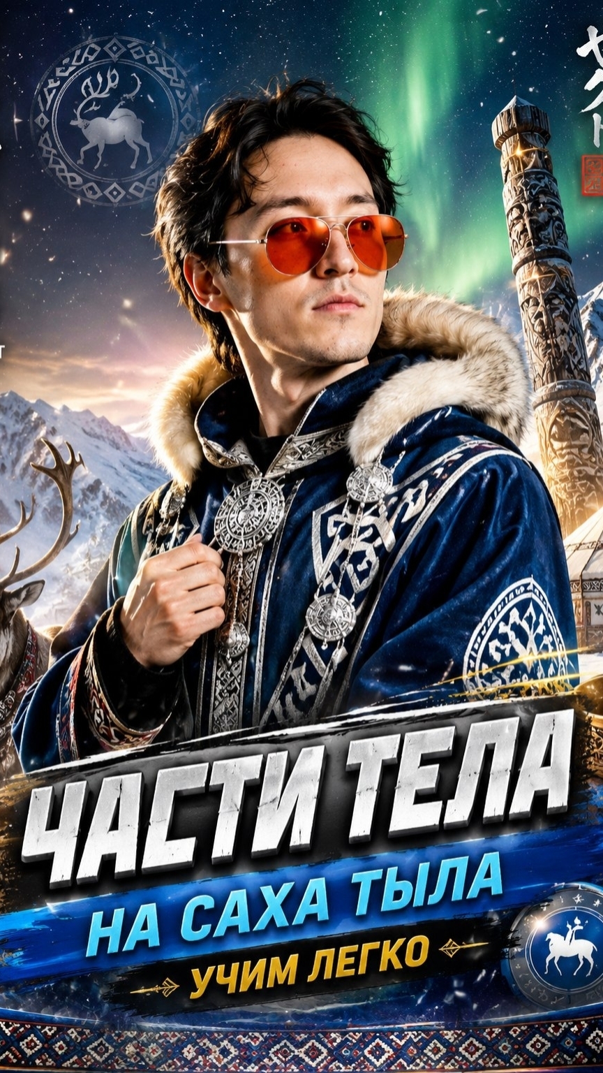 💣 ЧАСТИ ТЕЛА НА САХА ТЫЛА 😳 ЧАСТЬ 1 — ЛИЦО 👀  А ты знал, как будет “нос” или “глаз” на саха тыла?