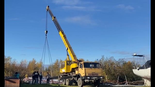 Подъем яхты Валентина на зимовку! октябрь 2025г