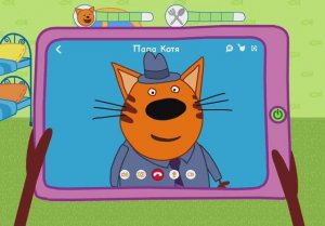 три Кота: у папы на работе // мультфильм три кота для малышей // Сборник для детей мультик три кота