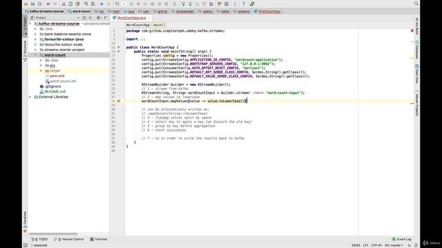 7. Word Count Application Topology