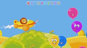 Детский развивающий мультфильм: лопаем шарики, считаем.