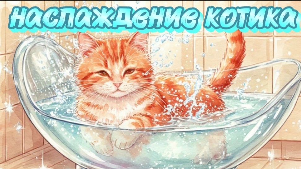 МУЛЬТИК АНИМЕ | КАК КОТЁНОК ИГРАЛ В ПРОЗРАЧНОЙ ВАННЕ