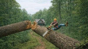 Когда рубка леса пошла не по плану. Лучшая подборка неудач