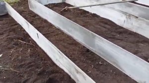 Грядки из плоского шифера