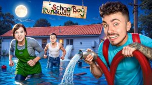 Эдисон ЗАТОПИЛ ДОМ ЗЛЫХ РОДИТЕЛЕЙ В SCHOOLBOY RUNAWAY В МАЙНКРАФТ!