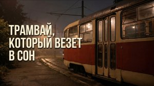 АСМР для сна: Ночной трамвай из детства | Стук колес и спальные районы| Мужской голос (3 часа)