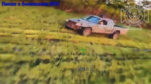 💥Боевая работа военнослужащих ЛенВО: эффектное уничтожение пикапов ВСУ с живой силой