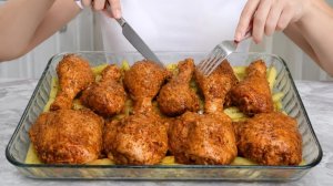 Пахнет на весь дом! Делюсь секретом сочной курицы с румяной картошкой, как из деревенской печи!