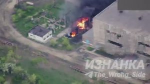 🔥🏴Поражение электроподстанции 110 кВ с помощью БпЛА «Герань» в районе г. Кривой Рог