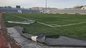 заброшенный ремонт стадиона Авангард в Комсомольске