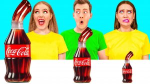 Big, Medium and Small Plate Challenge # Funny Food Challenges by 4Teen