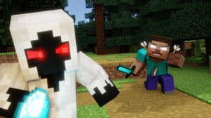 ХЕРОБРИН ПРОТИВ СУЩЕСТВА 303! (Анимация Minecraft)