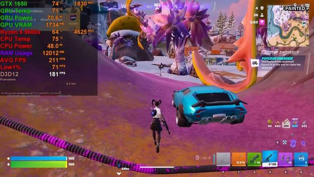 Fortnite | GTX 1650 | Ryzen 5 5600X | 1080p | 1440p