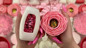 ASMR раздавливание мыльных коробочек с блёстками и пеной ｜ снятие плёнки ｜ треск глины ｜ нарезка мыл