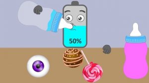 Low Battery to Full! Giant Candy Bottle Drink ASMR   NCR Animation