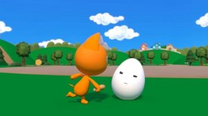 213. Учим цвета - Котенок Котэ и цветные яйца - Поливалка из мультика Синий трактор